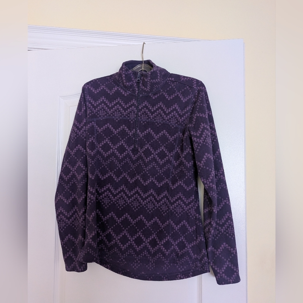 Old Navy Purple Geometric Pullover Medium